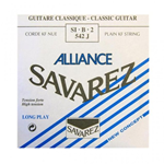 SAVAREZ ALLIANCE BLU CORDA IN NYLON PER CHITARRA CLASSICA 2 SI 542J TENSIONE FORTE