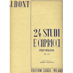 DONT 24 STUDI E CAPRICCI OP.35 PER VIOLINO