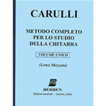 CARULLI METODO COMPLETO OP.27 PER CHITARRA REVISIONE DI LENZI MONTANI