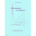 GROVLEZ SARABANDE ET ALLEGRO CLARINETTO PER PIANOFORTE