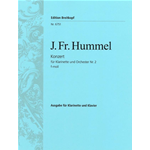 HUMMEL CONCERTO N.2  IN FA MINORE PER CLARINETTO E PIANOFORTE