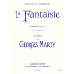 MARTY 1.re FANTASIE  PER CLARINETTO SIB E PIANOFORTE