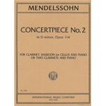 MENDELSSOHN CONCERTPIECE N. 2 IN RE MINORE OP.114 PER CLARINETTO E PIANOFORTE