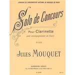 MOUQUET SOLO DE CONCOURS PER CLARINETTO E PIANOFORTE