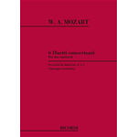 MOZART 6 DUETTI CONCERTANTI PER CLARINETTO E PIANOFORTE VOLUME II