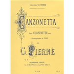 PIERNE' CANZONETTA PER CLARINETTO E PIANOFORTE