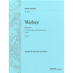 WEBER CONCERTO PER CLARINETTO N.1 IN FA MINORE OP.73