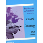 ESSEK CONCERTINO IN SOL OP.4  PER VIOLINO E PIANOFORTE