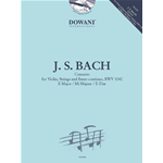 BACH CONCERTO  IN MI MAGGIORE PER  VIOLINO E PIANOFORTE BWV 1042 CON 2 CD