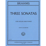 BRAHMS THREE SONATAS PER VIOLINO E PIANOFORTE 