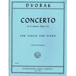 DVORAK CONCERTO IN LA MINORE OP53 PER VIOLINO  E PIANOFORTE