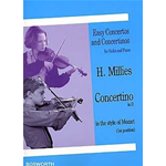 MILLIES CONCERTINO IN RE PER VIOLINO E PIANOFORTE