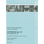 SCHOSTAKOWITSCH 24 PRELUDI OP.34 PER VIOLINO E PIANOFORTE