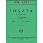 SCHUBERT SONATA IN LA MINORE D.821 " ARPEGGIONE" PER VIOLONCELLO E PIANOFORTE