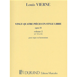 VIERNE 24 PIECES EN STYLE LIBRE OP.31 VOLUME 2