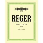 REGER 6 BURLESKEN OP.58 PIANO A QUATTRO MANI