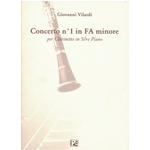 VILARDI CONCERTO N. 1 FA MINORE PER CLARINETTO E PIANOFORTE