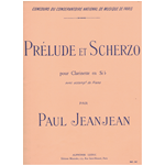 JEANJEAN PRELUDIO ET SCHERZO PER CLARINETTO  E PIANOFORTE