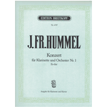 HUMMEL CONCERTO N.1 IN FA MAGGIORE PER CLARINETTO E PIANOFORTE