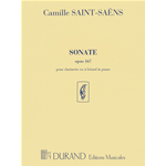 SAINT- SAENS SONATE OP167  PER CLARINETTO E PIANOFORTE