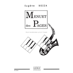 BOZZA MENUET DES PAGES PER SAX ALTO E PIANOFORTE