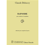 DEBUSSY RAPSODIA PER SAX ALTO E PIANOFORTE