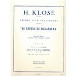 KLOSE 25 ETUDES DE MECCANISME PER SAX