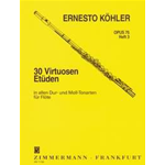 KOHLER 30 STUDI OP.75 VOLUME 3 PER FLAUTO