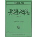 KUHLAU THREE DUOS CONCERTANTES OP.87 PER 2 FLAUTI