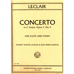 LECLAIR CONCERTO OP.7 N.3 PER FLAUTO E PIANOFORTE