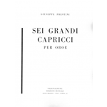 PRESTINI SEI GRANDI CAPRICCI PER OBOE