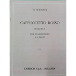 WENZEL CAPPUCCETTO ROSSO PER PIANOFORTE A QUATTRO MANI