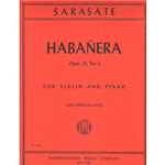 SARASATE HABANERA OP.21 N.2 PER VIOLINO E PIANOFORTE