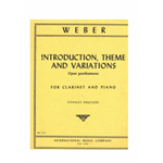 WEBER INTRODUZIONE TEMA E VARIAZIONE PER CLARINETTO E PIANOFORTE