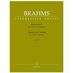 BRAHMS SONATA IN SOL MAGGIORE OP.78 PER VIOLINO E PIANOFORTE