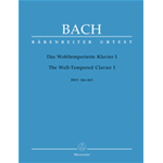 BACH CLAVICEMBALO BEN TEMPERATO VOLUME 1