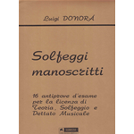 DONORA' SOLFEGGI MANOSCRITTI