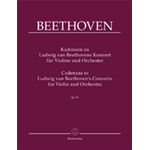 BEETHOVEN CADENZE CONCERTO OP 61 PER VIOLINO E ORCHESTRA