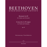 BEETHOVEN CONCERTO IN RE MAGGIORE OP 61 PER VIOLINO E PIANOFORTE