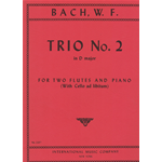 BACH W.F. TRIO N.2 PER 2 FLAUTI E PIANOFORTE