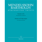 MENDELSSOHN SONATA IN MIB PER CLARINETTO SIB E PIANOFORTE