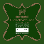 OPTIMA GOLDBROKAT CORDA PER VIOLINO 1 MI CON PALLINO 0.27 HARD   24 KARAT GOLD