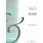 BACH TRE SONATE BW 1033-35 PER FLAUTO E PIANOFORTE