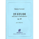 CARCASSI 25 STUDI MELODICI E PROGRESSI OP.60 PER CHITARRA