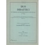 PACCHIONI DUO DIDATTICO IN FORMA DI PROGRESSIONI MUSICALI 1 VOLUME PER DUE FLAUTI DOLCI (S- A- T)