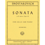 SHOSTAKOVICH SONATA IN D MINOR,OPUS 60 FOR CELLO AND PIANO