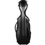 ASTUCCIO VIOLINO 4/4 FORMA CELLO INTRECCIATO NERO