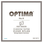 OPTIMA N.6 CORDA PER CHITARRA CLASSICA 3 SOL IN NYLON TRASPARENTE ALTA TENSIONE