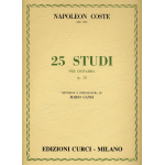 COSTE 25 STUDI OP.38 PER CHITARRA