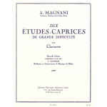 MAGNANI 10 ETUDES CAPRICES PER CLARINETTO